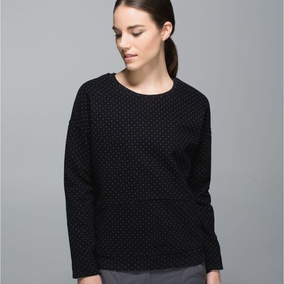 LULULEMON | Keep Up Crew in Sweet Spot Black Angel Wing/Black - Picture 4 of 14